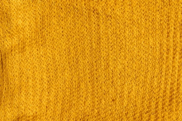 Textur Aus Gestricktem Von Gelber Farbe Leuchtend Gelber Abstrakter Hintergrund — Stockfoto