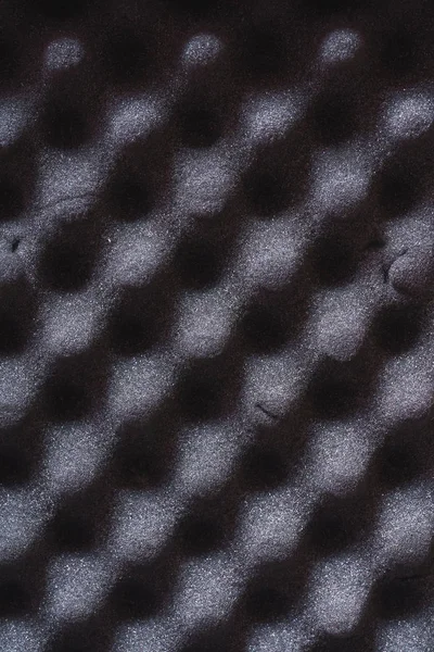 Textur Aus Akustischem Schaumstoff Abstrakter Dunkelgrauer Hintergrund Mit Zellen Materialien — Stockfoto