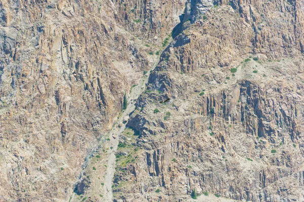Ущелина Барскоун Текстура Гірської Місцевості Відпочинок Киргизії Поїздка Іссик Куль — стокове фото