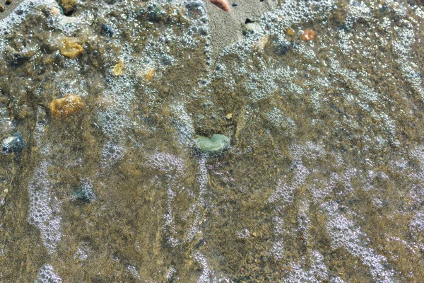 Coloridas Piedras Playa Del Lago Issyk Kul Descanse Kirguistán Marea — Foto de Stock