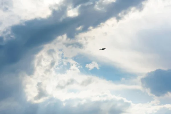 Copter for video flying against a cloudy sky. Rest in Kyrgyzstan. Shooting nature Issyk Kul from a bird\'s eye view.