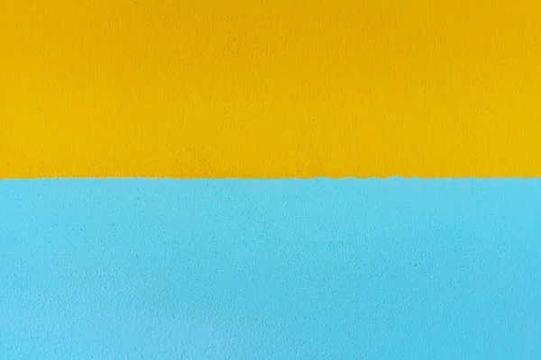 Żółte Niebieskie Poziome Paski Malowana Powierzchnia Dwóch Kolorach Dwukolorowa Flaga — Zdjęcie stockowe