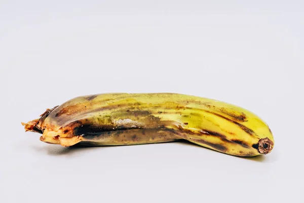 Spoiled Bananas White Background Improper Transport Storage Bananas Imported Imported — Stock Photo, Image