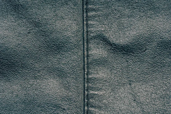 Texture Una Giacca Pelle Nera Vecchia Pelle Screpolata Vera Pelle — Foto Stock