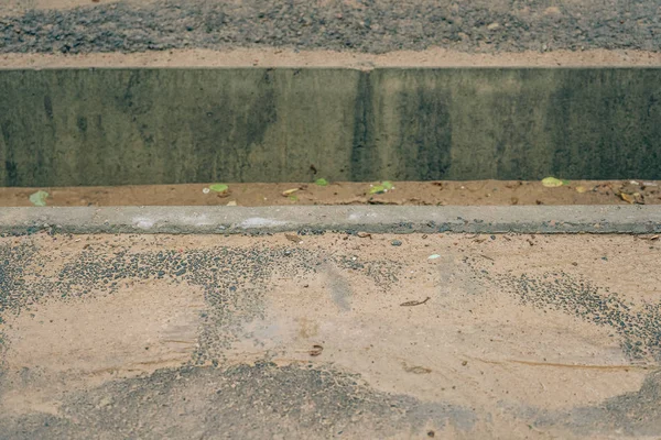 Wet Asphalt Clay Asphalt Surface Puddles Road — 스톡 사진