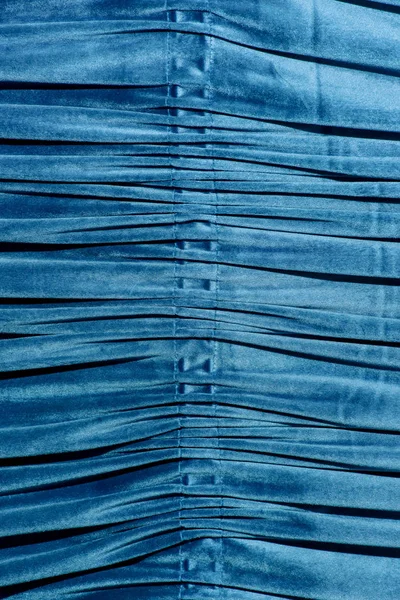 Cortina Veludo Azul Textura Tecido Veludo Dobras Material — Fotografia de Stock
