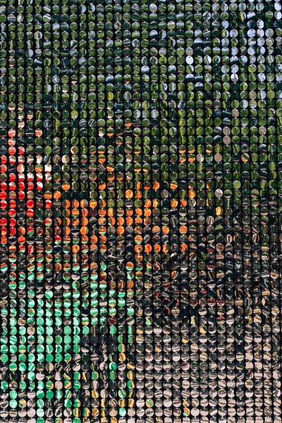 Dekorativní Pozadí Girlandy Sekty Lesklá Povrchová Textura Jděte Ulici Arbat — Stock fotografie