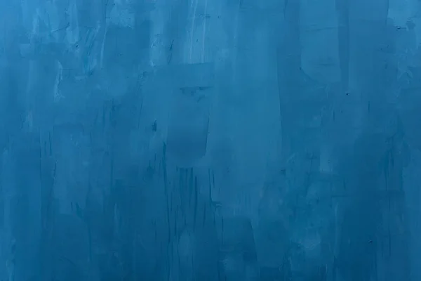 Die Textur Der Blauen Wand Künstlerisches Auftragen Von Spachtelmasse Auf — Stockfoto