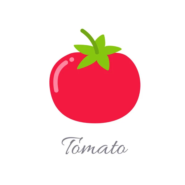 Tomaten-Symbol mit Titel — Stockvektor