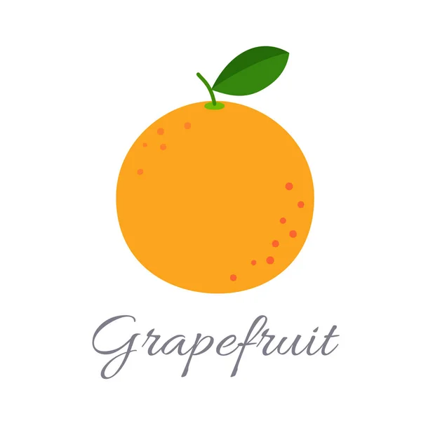 Grapefrukt-ikonen med titeln — Stock vektor