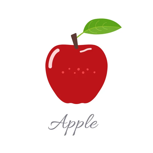 Icono de Apple con título — Vector de stock