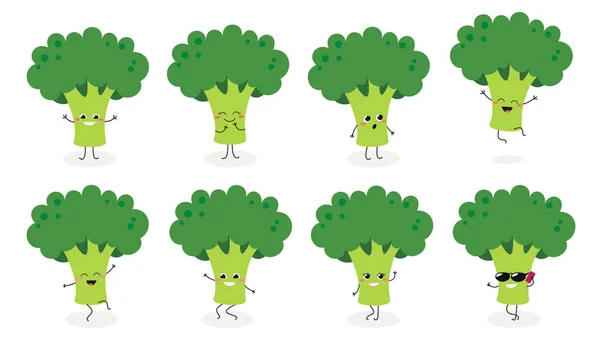 Emotikon Brokoli N2 - Stok Vektor