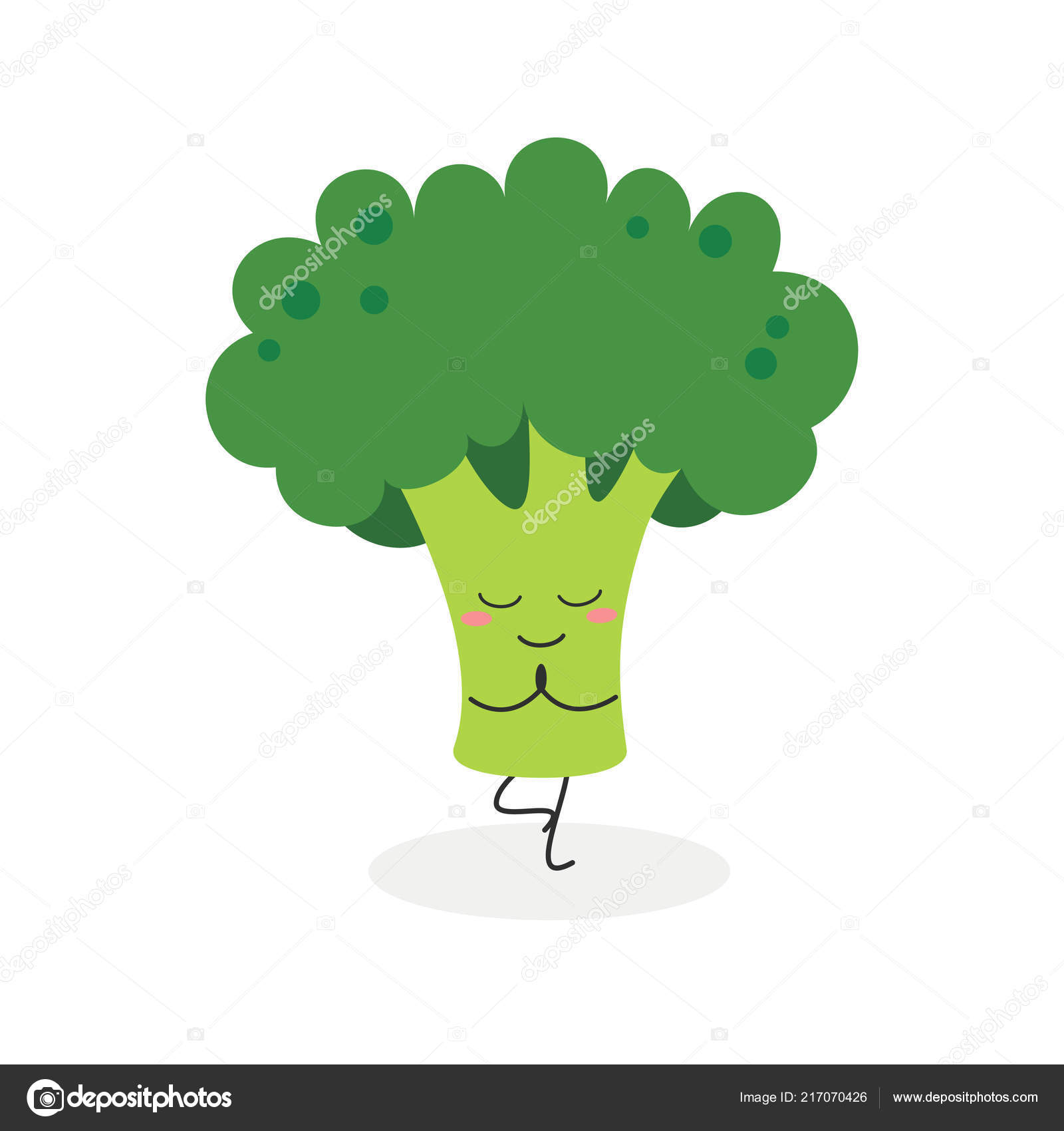 Cartoon broccoli Vector Art Stock Images | Depositphotos