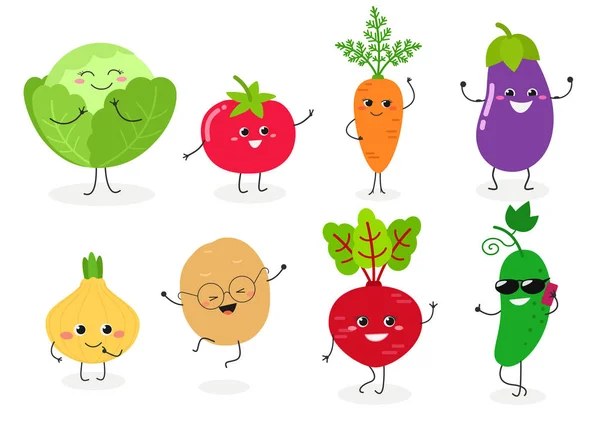 Conjunto de verduras N1 — Vector de stock