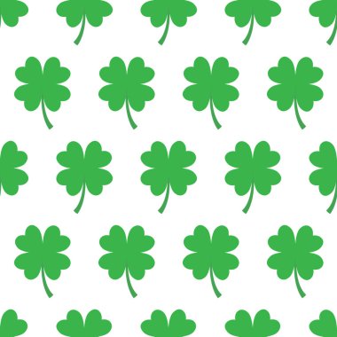 Dört Yaprak yonca desen yinelenen 