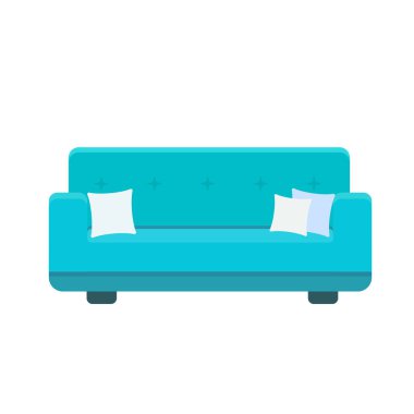 Yastık ile Divan simgesi vektör Illustration