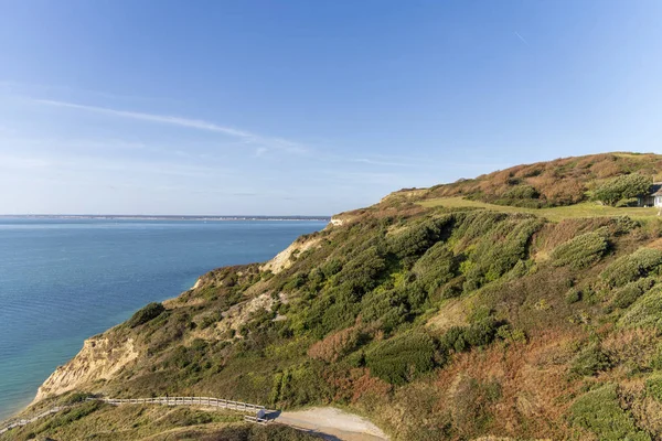 Στυπτηρία Bay Isle Of Wight από το τουριστικό αξιοθέατο βελόνες — Φωτογραφία Αρχείου