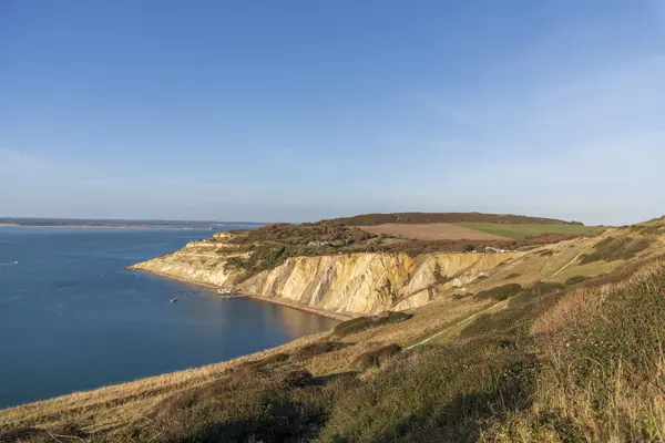 Галун Bay острів Вайт, голки туриста — стокове фото