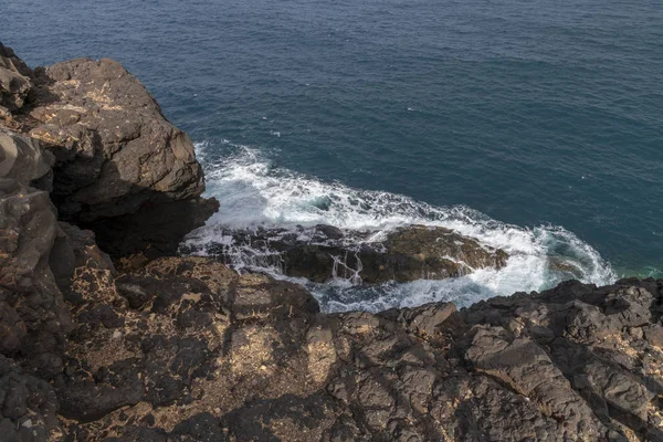 Rocas y mar, Fuerteventura, Islas Canarias, España — Foto de Stock