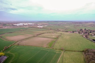 Aerial view of Aspley Guise village, Milton Keynes clipart