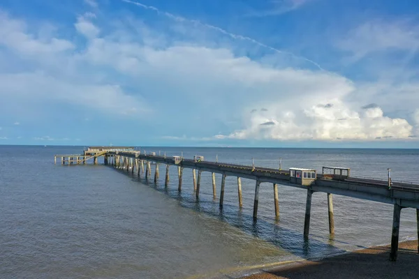 Aerial view of Deal pier, Deal, Kent, UK — Stock Photo, Image