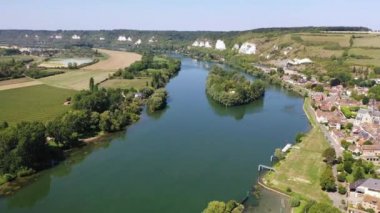 Chateau Gaillard kalesi, Les Andelys, Normandiya, Fransa