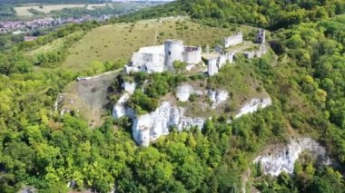 Chateau Gaillard kalesi, Les Andelys, Normandiya, Fransa