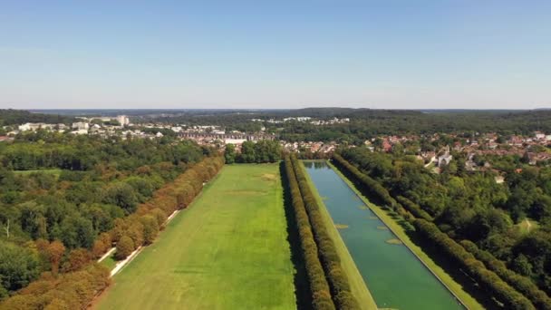 Flygvy över La Butte Montceau, Frankrike — Stockvideo