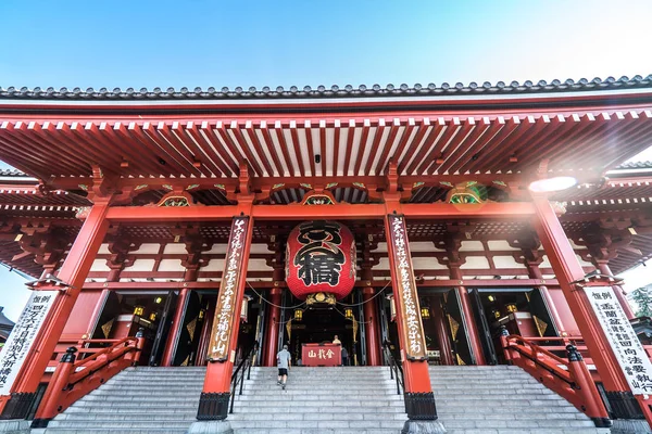 Tokyo Japonya Haziran 2018 Sabah Görünümünde Gezinirseniz Sensoji Tapınağı Tokyo — Stok fotoğraf