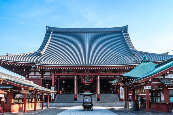 Tokyo Japonya Haziran 2018 Sabah Görünümünde Gezinirseniz Sensoji Tapınağı Tokyo — Stok fotoğraf