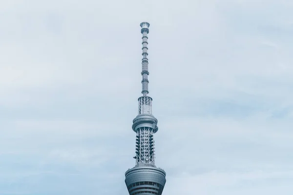 2018年6月22日 东京天空树和蓝天 东京天空树是东京著名的地标之一 它是世界上最高的结构 当建造 — 图库照片