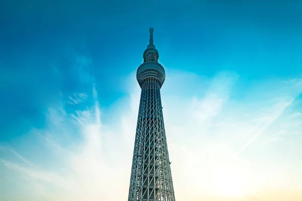 Токио Япония Июня 2018 Года Японская Башня Голубым Небом Закатом — стоковое фото
