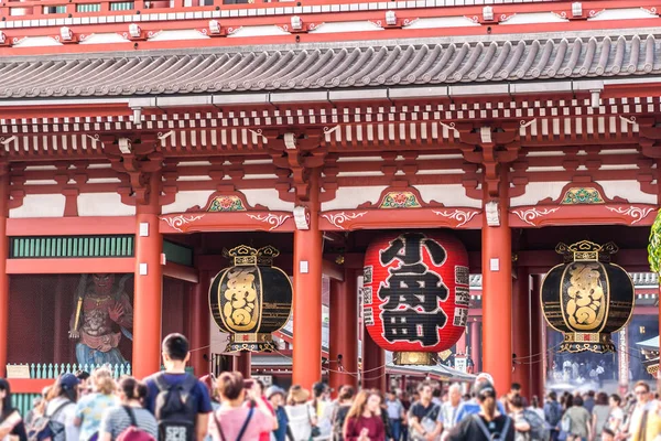 Токио Япония Июня 2018 Года Храм Сенсодзи Районе Асакуса Туристы — стоковое фото