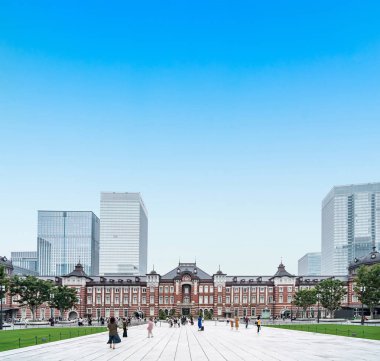 Tokyo İstasyonu, bir tren istasyonu, Marunouchi iş bölgesi, Chiyoda, Tokyo, Japonya