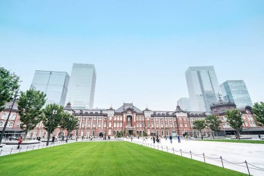 Tokyo İstasyonu, bir tren istasyonu, Marunouchi iş bölgesi, Chiyoda, Tokyo, Japonya