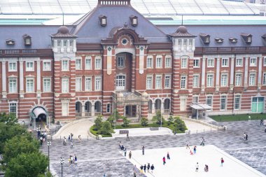 Tokyo İstasyonu, bir tren istasyonu, Marunouchi iş bölgesi, Chiyoda, Tokyo, Japonya