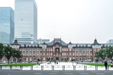 Tokyo İstasyonu, bir tren istasyonu, Marunouchi iş bölgesi, Chiyoda, Tokyo, Japonya