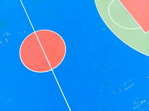 バスケットボールコートの空中からの眺め — ストック写真