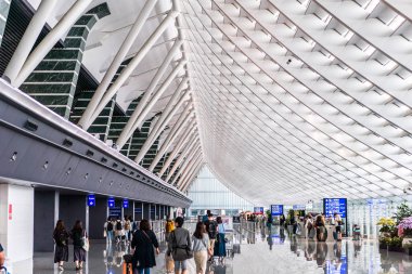 Taipei, Tayvan - 24 Haziran 2018: Tayvan Taoyuan International Airport.