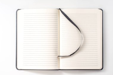 Not defteri açık üstten görünüm koleksiyonu