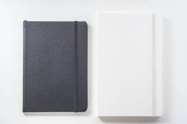 Not defteri açık üstten görünüm koleksiyonu