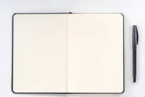 Collezione Vista Dall Alto Notebook Frontale — Foto Stock