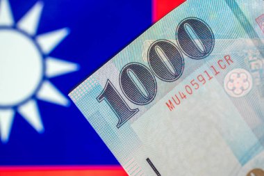 Tayvan para birimi notlar, Tayvan Tayvan bayrağı üzerinde para birimi.