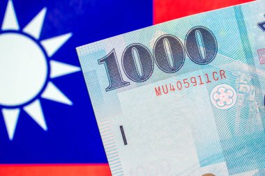 Tayvan para birimi notlar, Tayvan Tayvan bayrağı üzerinde para birimi.