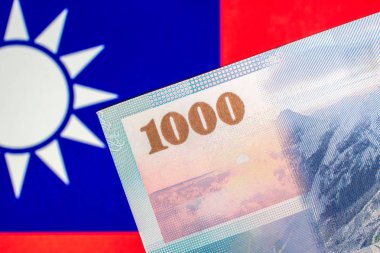 Tayvan para birimi notlar, Tayvan Tayvan bayrağı üzerinde para birimi.