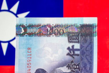 Tayvan para birimi notlar, Tayvan Tayvan bayrağı üzerinde para birimi.