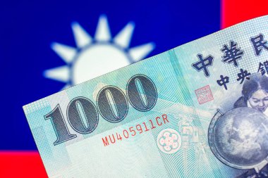 Tayvan para birimi notlar, Tayvan Tayvan bayrağı üzerinde para birimi.