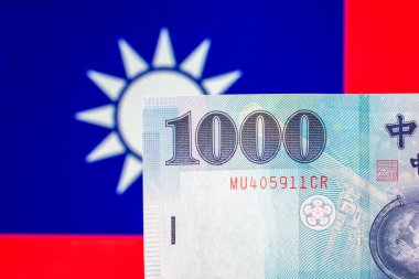 Tayvan para birimi notlar, Tayvan Tayvan bayrağı üzerinde para birimi.