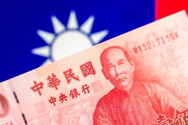 Tayvan para birimi notlar, Tayvan Tayvan bayrağı üzerinde para birimi.