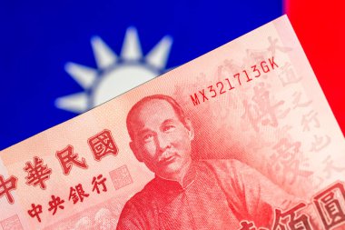 Tayvan para birimi notlar, Tayvan Tayvan bayrağı üzerinde para birimi.